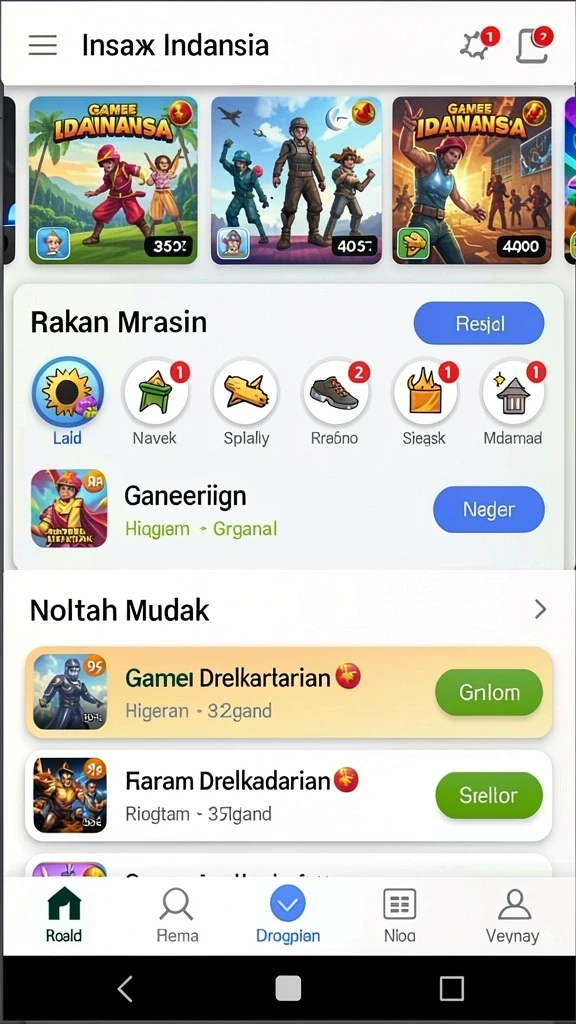 kelinci88 - Tampilan antarmuka yang sederhana dan menarik.